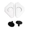 LS2 MX702 PLATE RATCHET SOLID WHITE+SCREWS