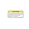 AIR FILTER USE WARNING LABEL