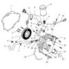 Left crankcase cover sub-assembly