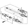 FRONT LEFT DRIVE AXLE （FOR 4WD）