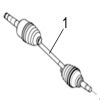 REAR LEFT DRIVE AXLE