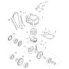 CYLINDER, PISTON, CRANKSHAFT