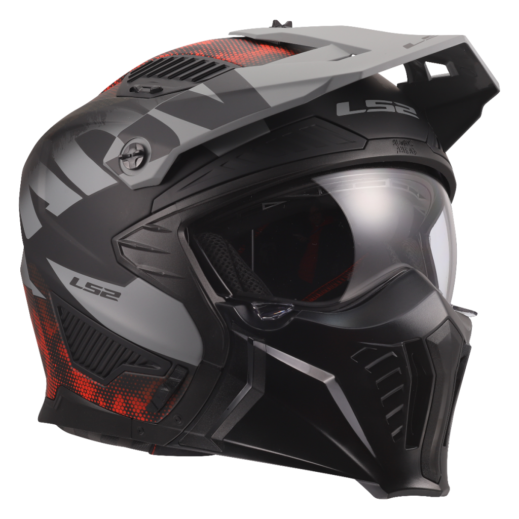 LS2 OF606 DRIFTER GAS GREY RED-06 | Segway B2C