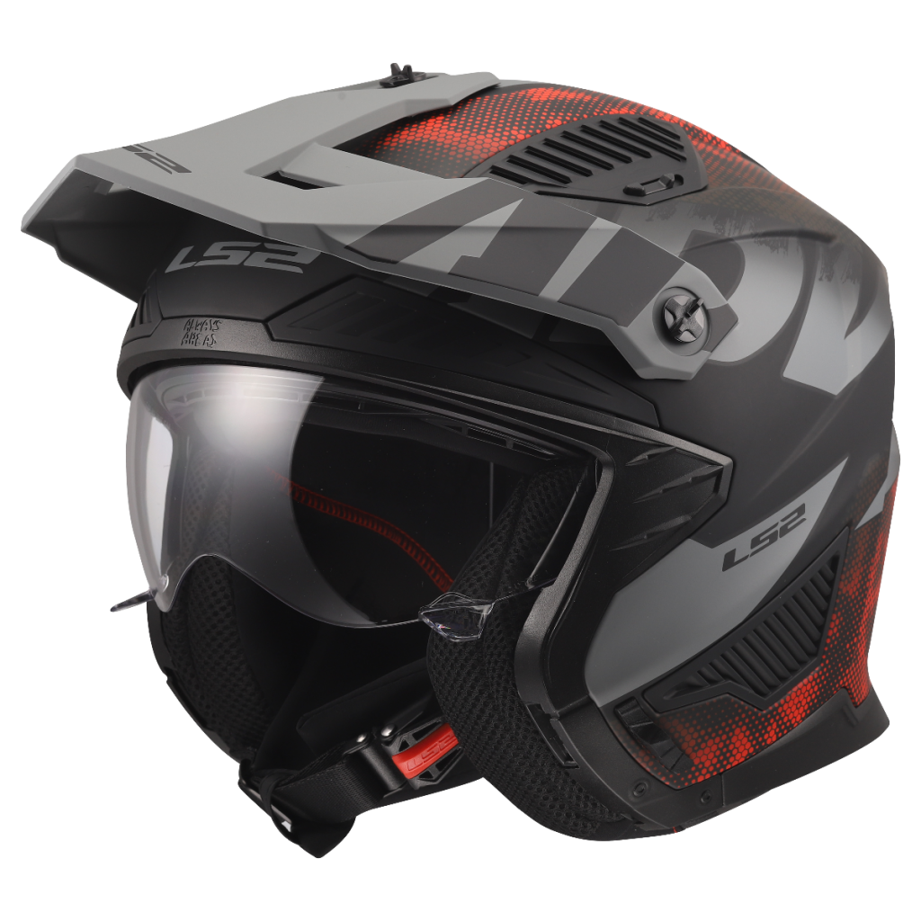 LS2 OF606 DRIFTER GAS GREY RED-06 | Segway B2C