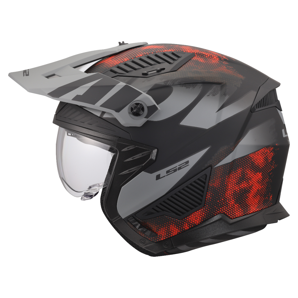 LS2 OF606 DRIFTER GAS GREY RED-06 | Segway B2C