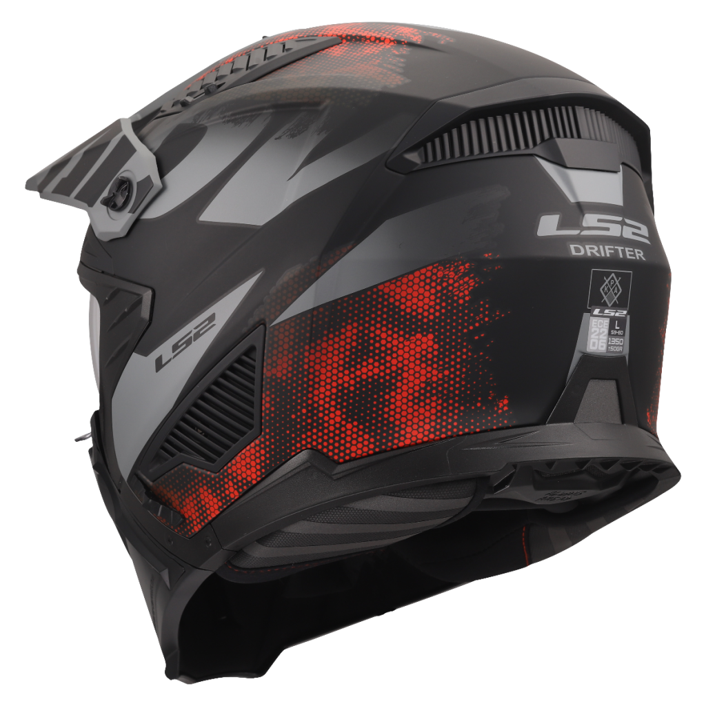 LS2 OF606 DRIFTER GAS GREY RED-06 | Segway B2C