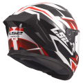 LS2 FF820 RAPID III XTREM WHITE BLACK RED L