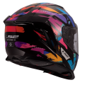 LS2 FF818 STORM III KAOS BLACK PURPLE BLUE S