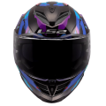 LS2 FF818 STORM III KAOS BLACK PURPLE BLUE S