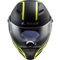 LS2 FF324 METRO EVO RAPID Matt Black Gloss Yellow, FOG FIGHTER (PINLOCK) XS