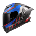 LS2 FF807 DRAGON TRAX BLUE RED XL