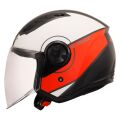 LS2 OF616 AIRFLOW II COVER MATT WHITE RED-06 XS
