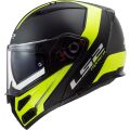 LS2 FF324 METRO EVO RAPID Matt Black Gloss Yellow, FOG FIGHTER (PINLOCK) XS