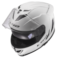 LS2 FF818 STORM III SOLID GLOSS WHITE XS