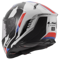 LS2 FF818 STORM III SPORTY WHITE BLUE RED S