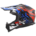LS2 MX708 FAST II GROTESK WHITE BLUE RED-06 M