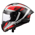 LS2 FF805 THUNDER GP AERO RAUTE WHITE RED-06 XXL