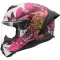 LS2 FF820 RAPID III POPPIES II WHITE PINK XXS