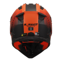 LS2 MX708 FAST II DUCK M.H-V ORANGE RED-06 XS