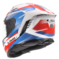 LS2 FF818 STORM III KOMAI WHITE BLUE RED XXS