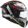 LS2 FF805 THUNDER C CHASE GLOSS WHITE RED XXL