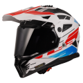 LS2 MX702 PIONEER II NAMIB WHITE BLUE RED-06 XXL