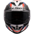LS2 FF818 STORM III SPORTY WHITE BLUE RED S