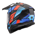 LS2 MX702 PIONEER II BLOCK BLACK RED BLUE-06 L