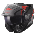 LS2 FF910 ADVANT II GLIDE BLACK GREY RED XS