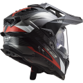 LS2 MX701 EXPLORER C FRONTIER G.TITANIUM RED XXL