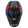 LS2 MX702 PIONEER II BLOCK BLACK RED BLUE-06 L