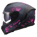 LS2 FF818 STORM III BURST BLACK PINK XXS