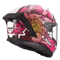 LS2 FF820 RAPID III POPPIES II WHITE PINK XXS