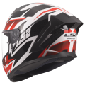 LS2 FF820 RAPID III XTREM WHITE BLACK RED L