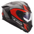 LS2 FF817 CHALLENGER II VIPER GREY RED S
