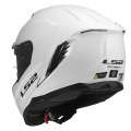 LS2 FF818 STORM III SOLID GLOSS WHITE XS