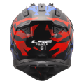 LS2 MX708 FAST II GROTESK WHITE BLUE RED-06 M