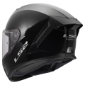 LS2 FF820 RAPID III SOLID GLOSS BLACK XS