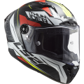 LS2 FF805 THUNDER C CHASE GLOSS WHITE RED XXL
