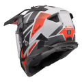 LS2 MX702 PIONEER II BLOCK GREY RED-06 XXL