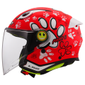 LS2 OF622 FUNNY II PAWS RED S