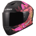 LS2 FF820 RAPID III POPPIES II BLACK PINK XS