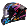 LS2 FF818 STORM III KAOS BLACK PURPLE BLUE S