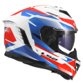 LS2 FF818 STORM III KOMAI WHITE BLUE RED XXS