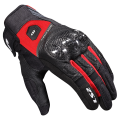 LS2 ATOM MAN GLOVES BLACK RED L