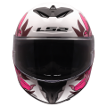 LS2 FF820 RAPID III POPPIES II WHITE PINK XXS