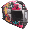 LS2 FF820 RAPID III CYBERG PURPLE CYAN XXS