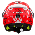 LS2 OF622 FUNNY II PAWS RED S