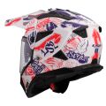 LS2 MX702 PIONEER II FANTASY WHITE RED BLUE-06 L
