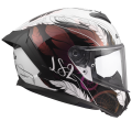 LS2 FF820 RAPID III BOHO WHITE BLACK PINK S